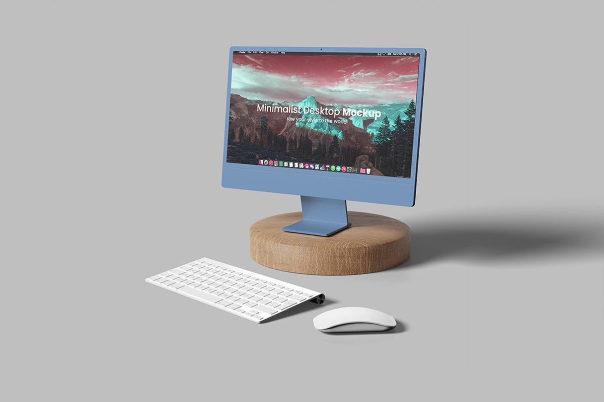 Minimalist Desktop Mockup