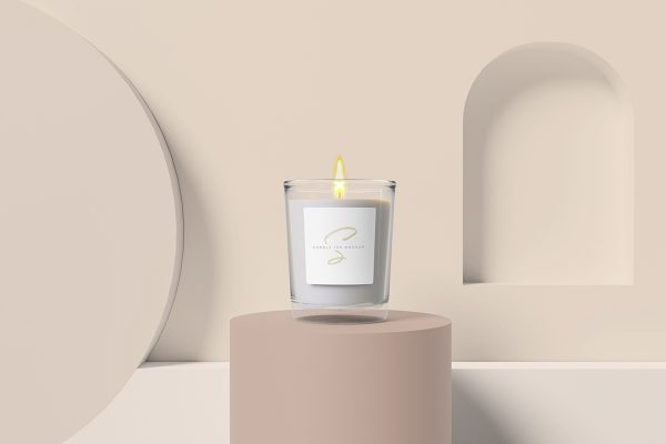 Minimalist Candle Jar Mockup