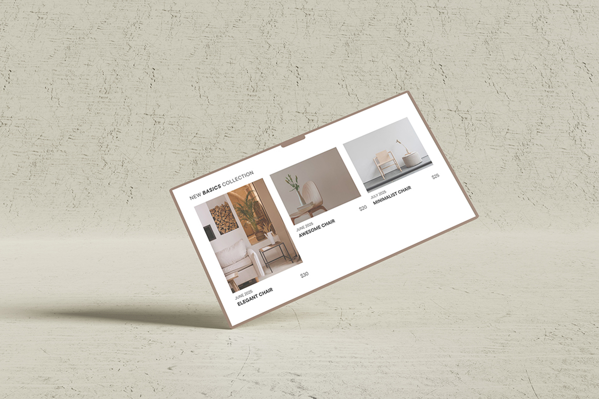 Screen Display UI Website Mockup