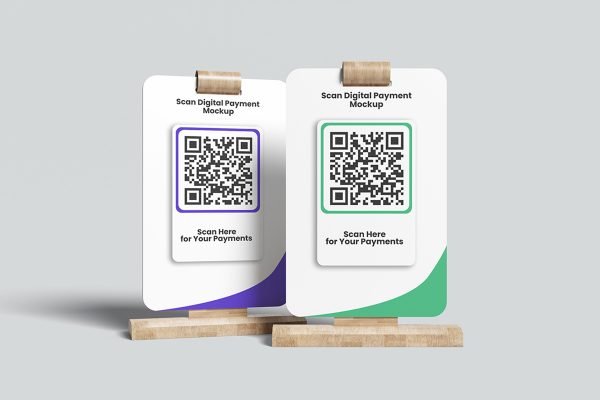 Minimalist Scan Digital Payment Mockup