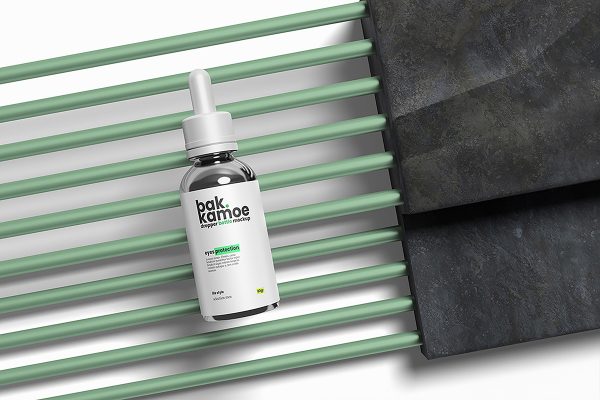 Elegant Dropper Bottle Mockup