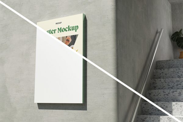 Realistic Building Poster Mockup