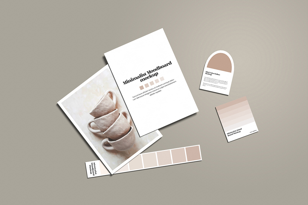 Minimalist Ideas Moodboard Mockup