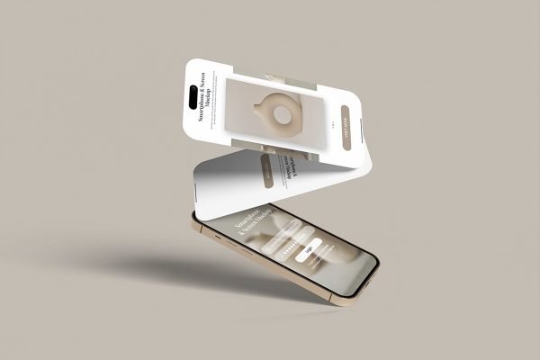 Smartphone and Screen Mockup