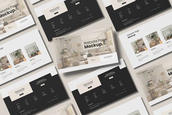 Variant Website Page and Screen Mockup