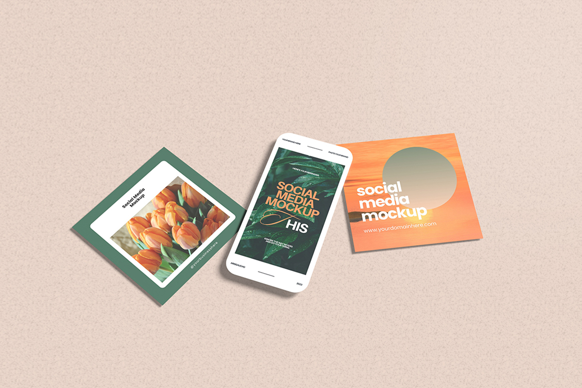 Colorful Social Media Mockup