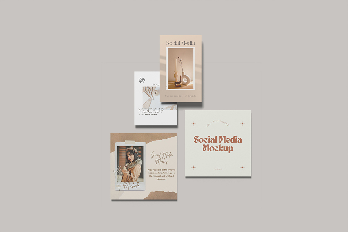 Minimalist Social Media Mockup