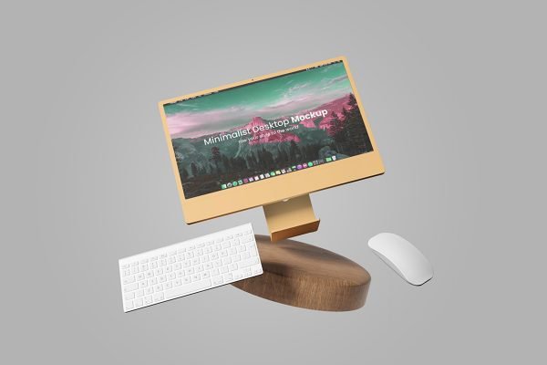 Minimalist Desktop Mockup