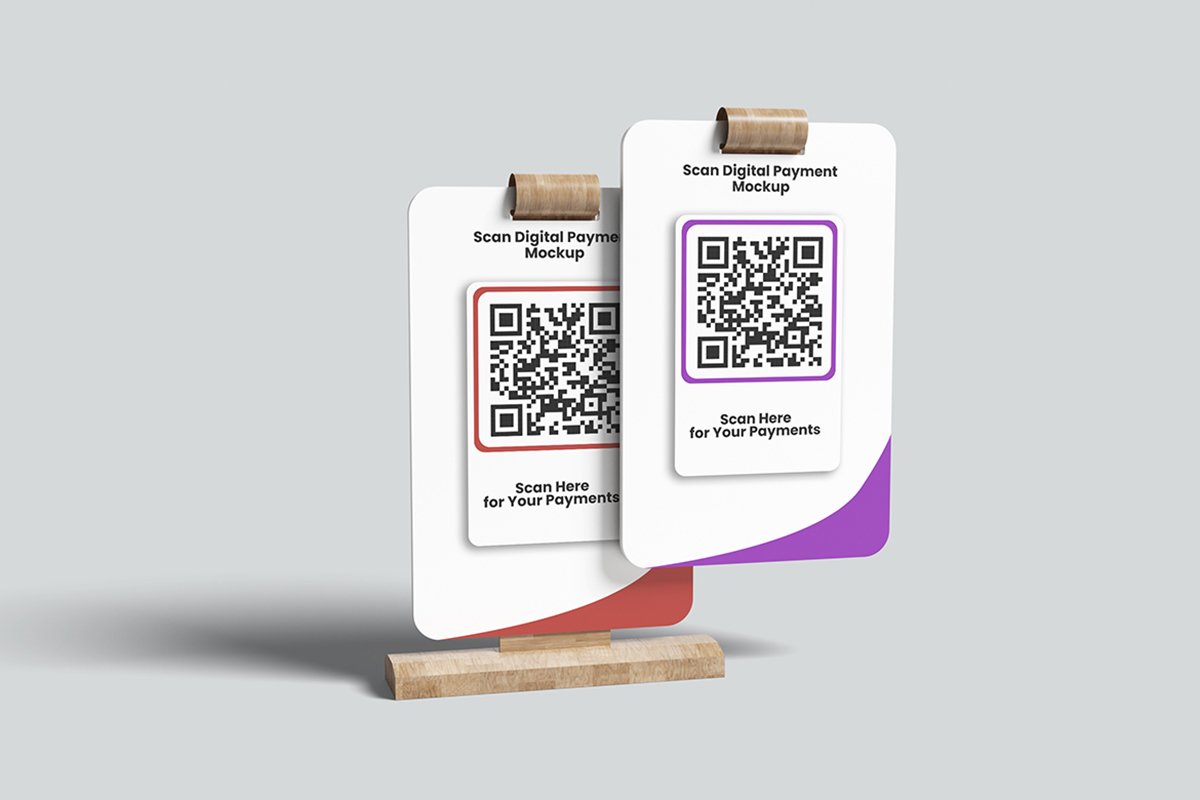 Minimalist Scan Digital Payment Mockup