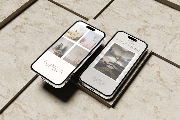 Minimalist Smartphone Mockup V3