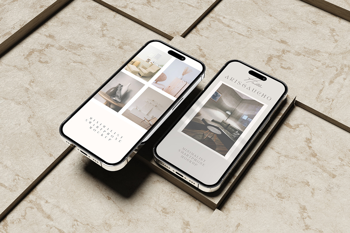 Minimalist Smartphone Mockup V3