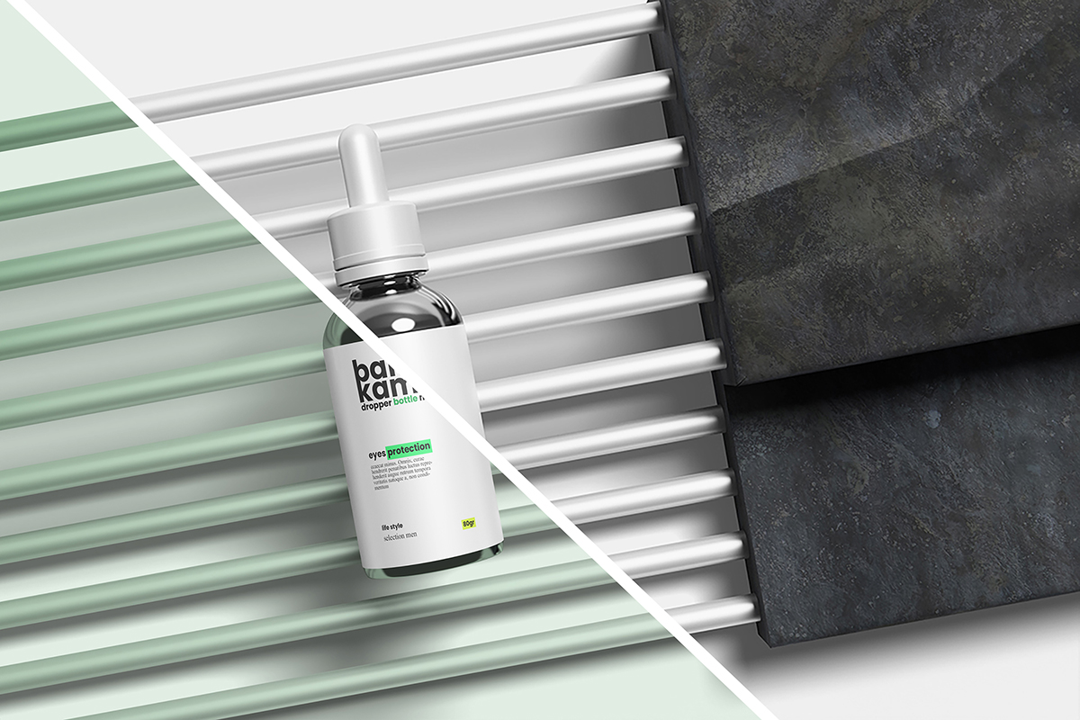 Elegant Dropper Bottle Mockup