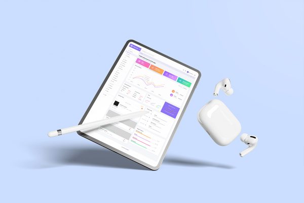 Tablet Mockup for UI Design