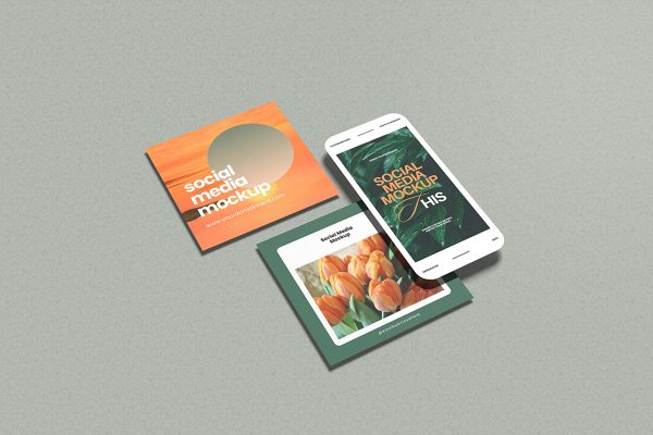 Colorful Social Media Mockup