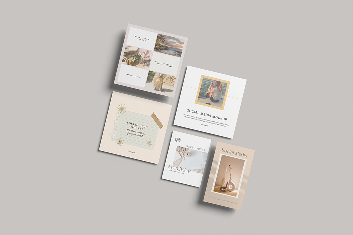 Minimalist Social Media Mockup