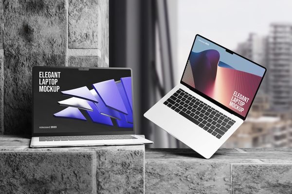 Realistic Laptop Mockup