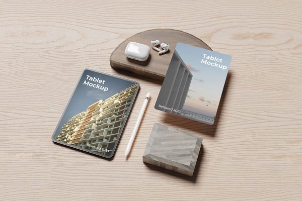 Realistic Tablet Mockup for UI Design