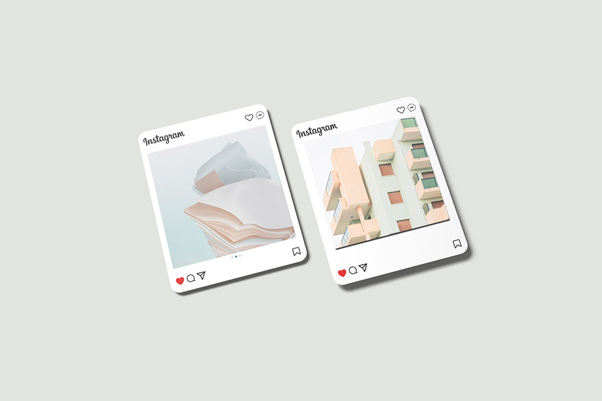 Pastel Color Social Media Mockup