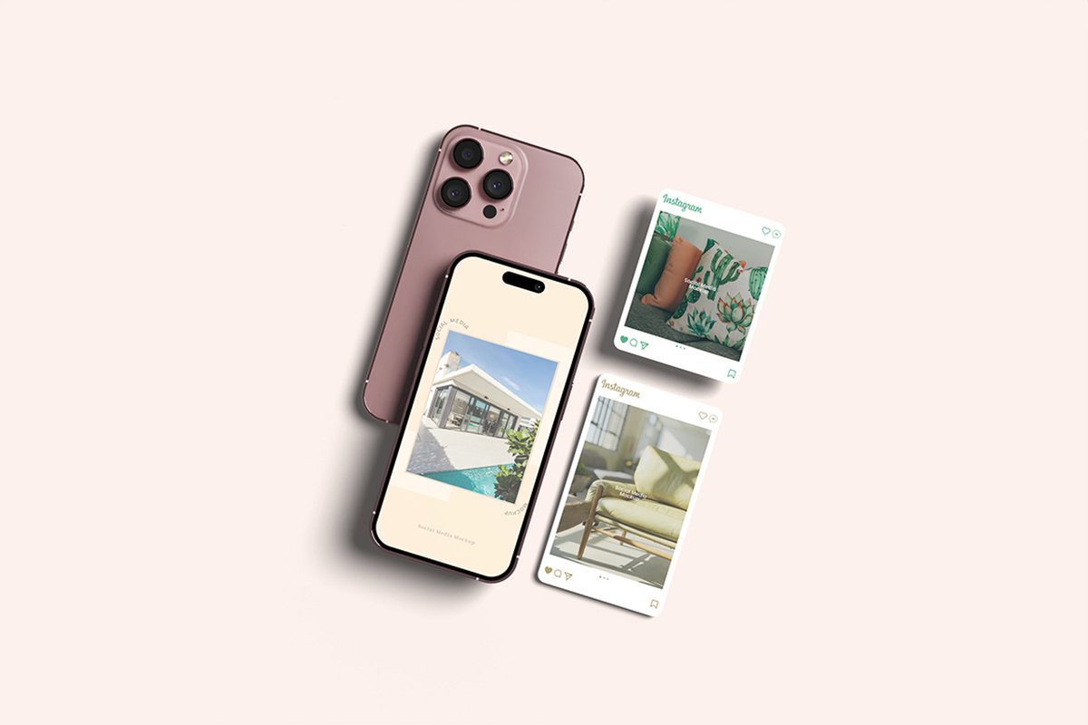 Social Media and Smartphone Mockup