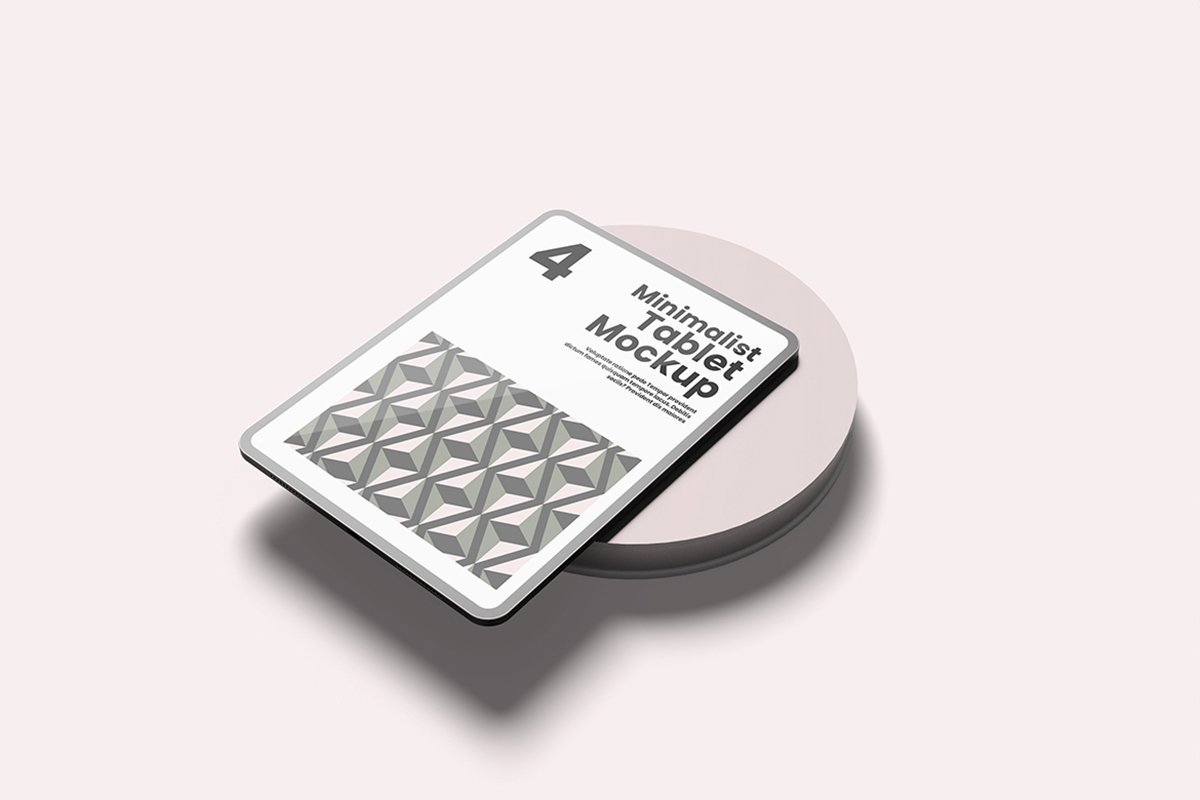 Floating Tablet Mockup for UI Design