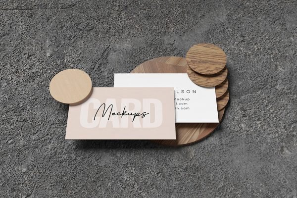 Realistic Business Card Mockup