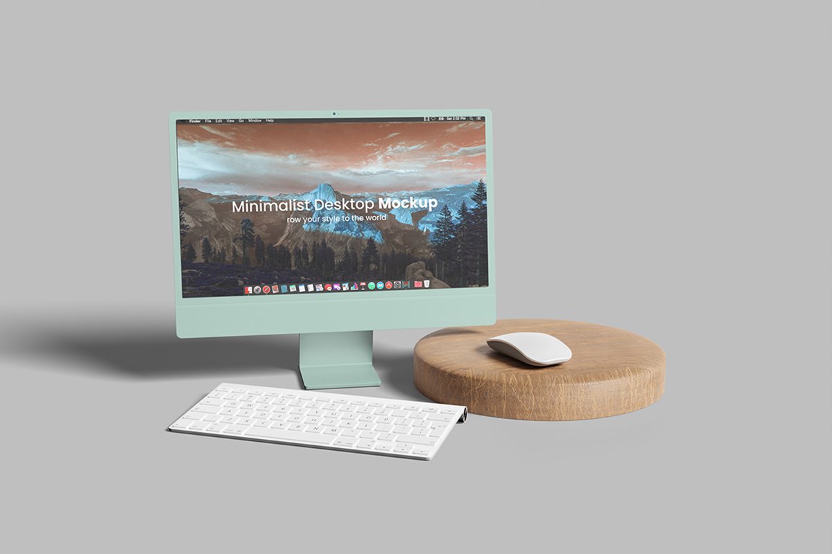 Minimalist Desktop Mockup