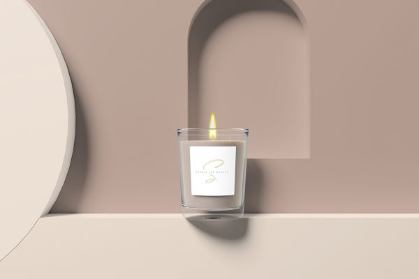 Minimalist Candle Jar Mockup