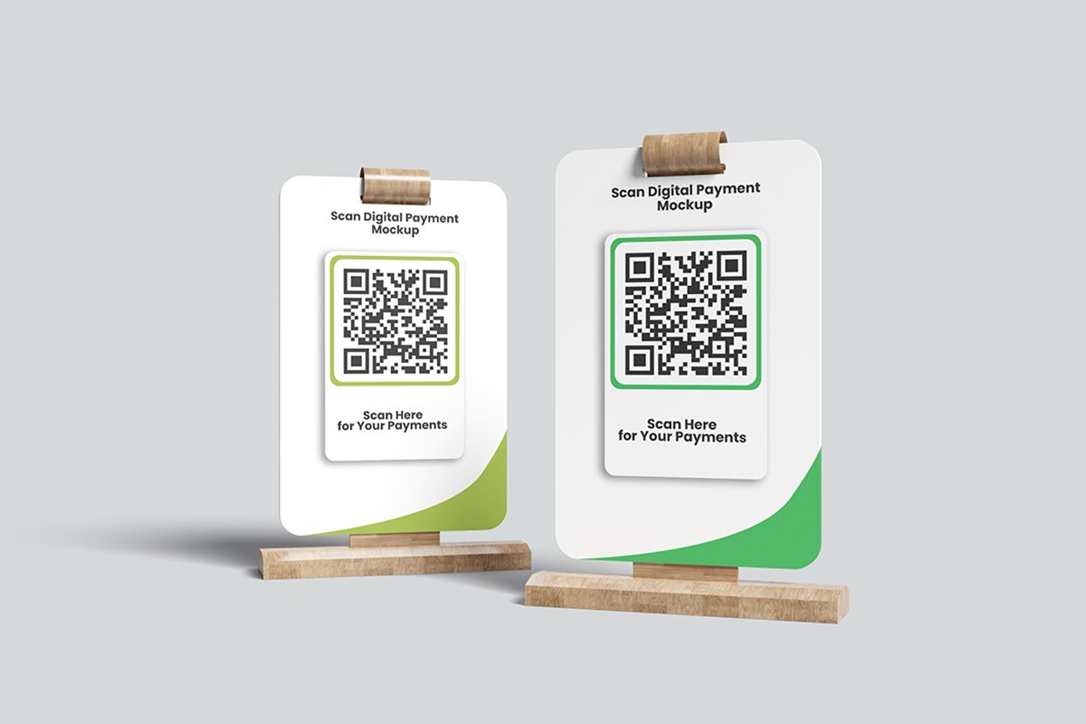 Minimalist Scan Digital Payment Mockup