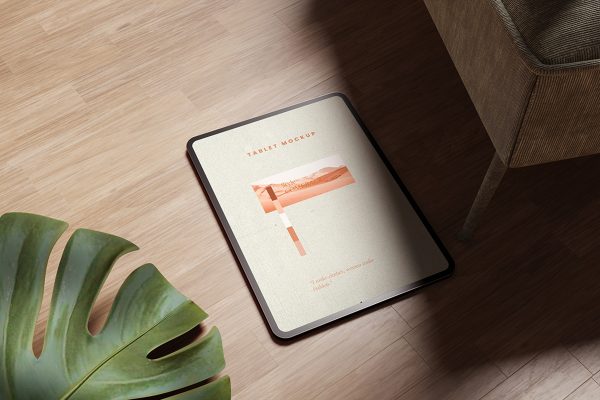 Realistic Tablet Mockup Display for UI Design