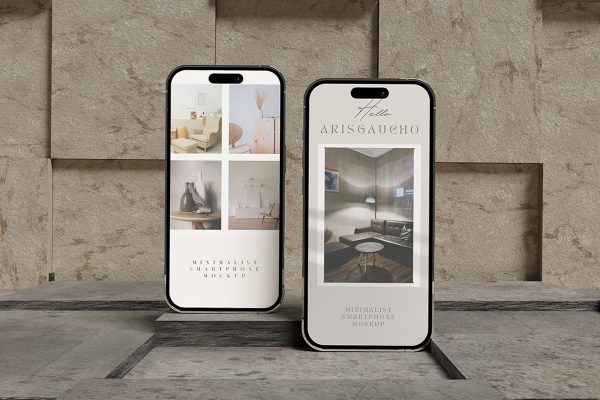 Minimalist Smartphone Mockup V3