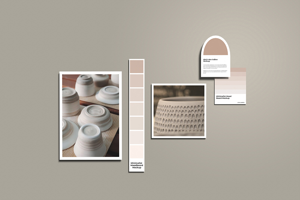 Minimalist Ideas Moodboard Mockup