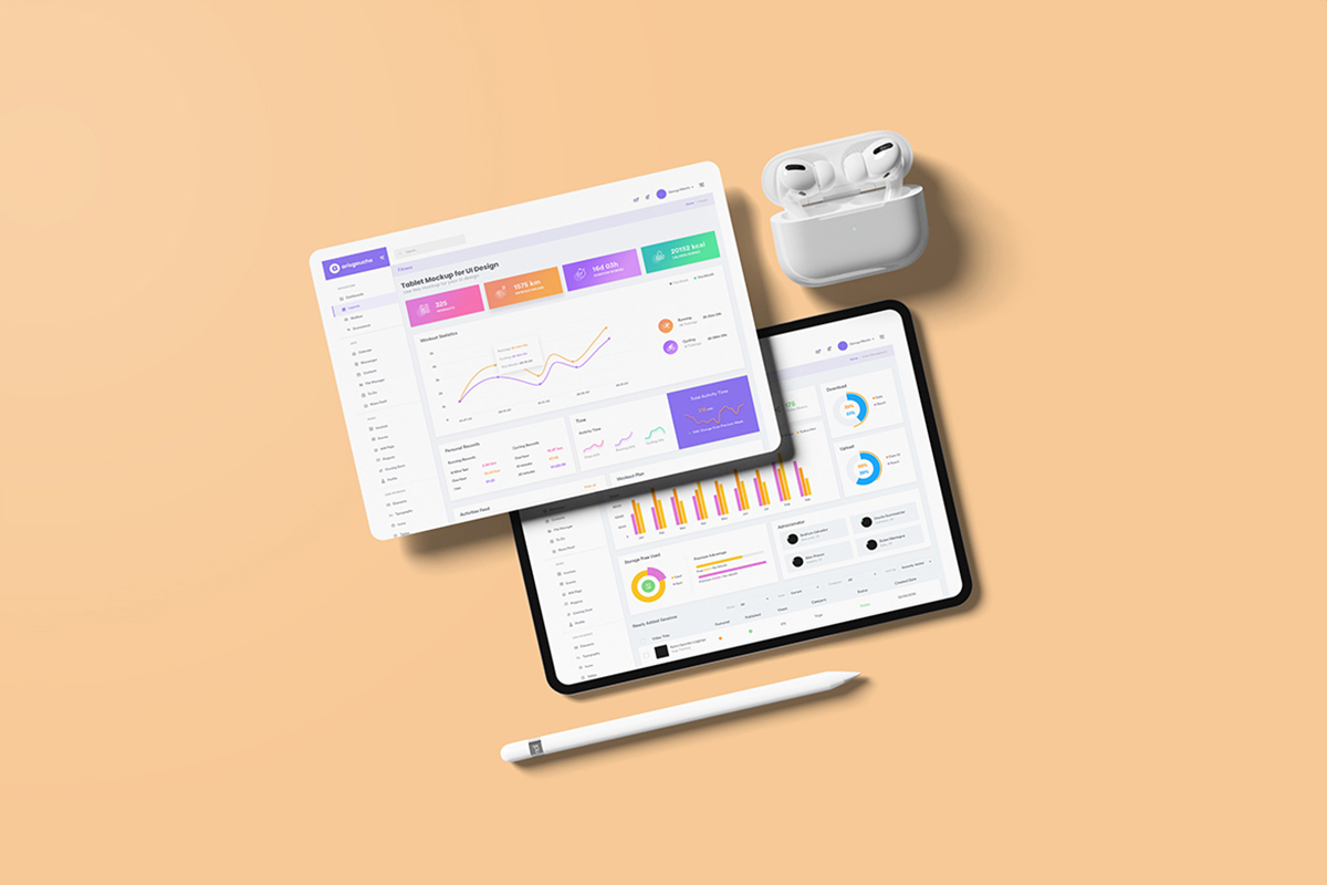 Tablet Mockup for UI Design