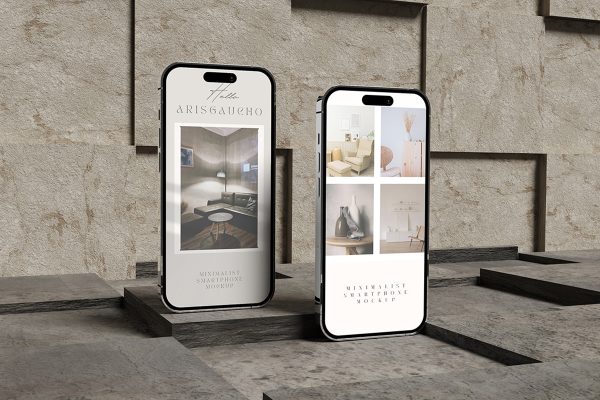 Minimalist Smartphone Mockup V3