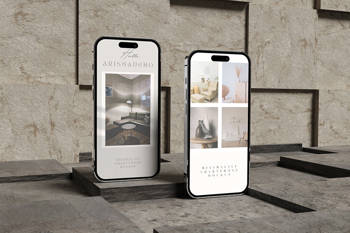 Minimalist Smartphone Mockup V3