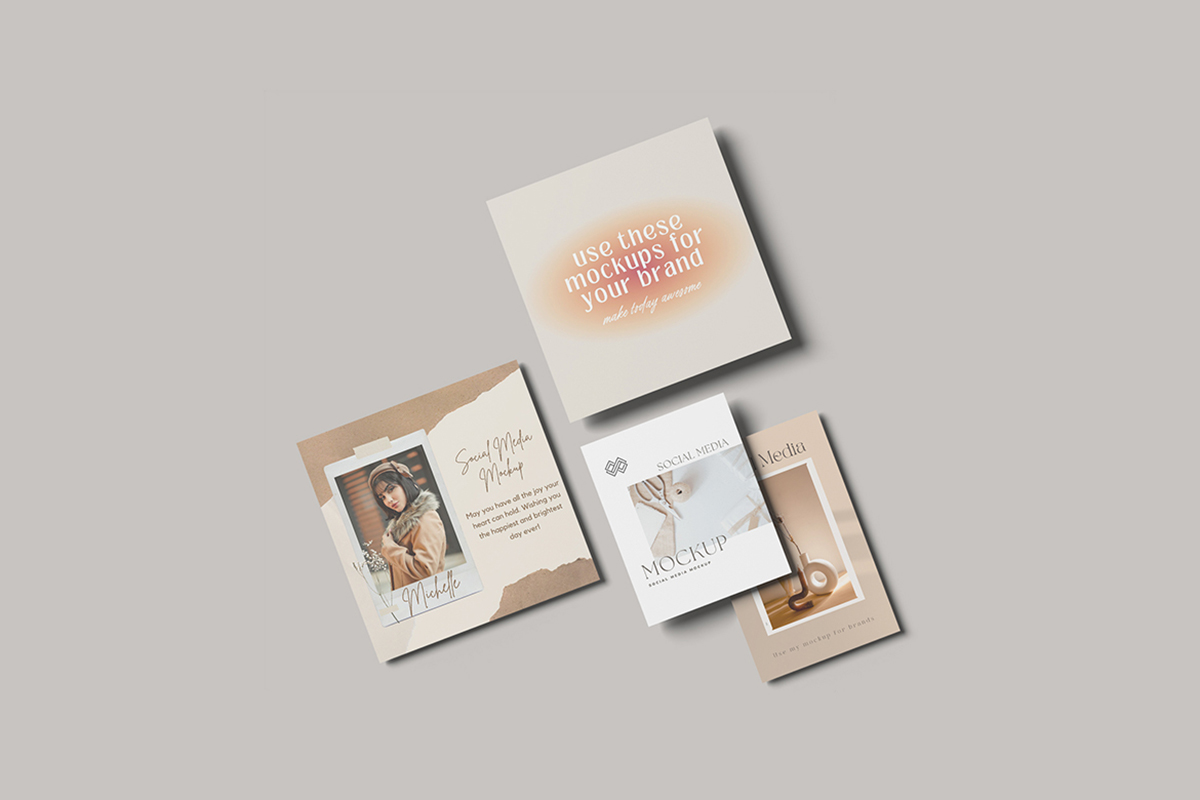 Minimalist Social Media Mockup