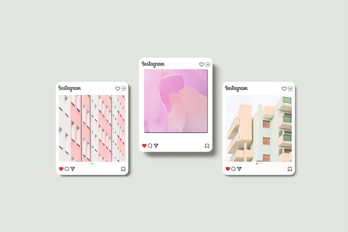 Pastel Color Social Media Mockup