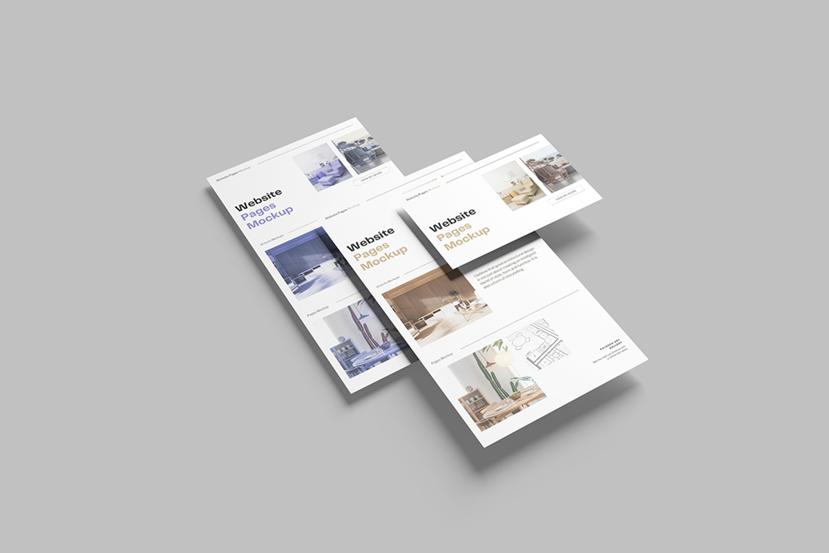 Clean Website Page Mockup