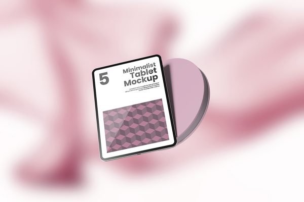 Floating Tablet Mockup for UI Design