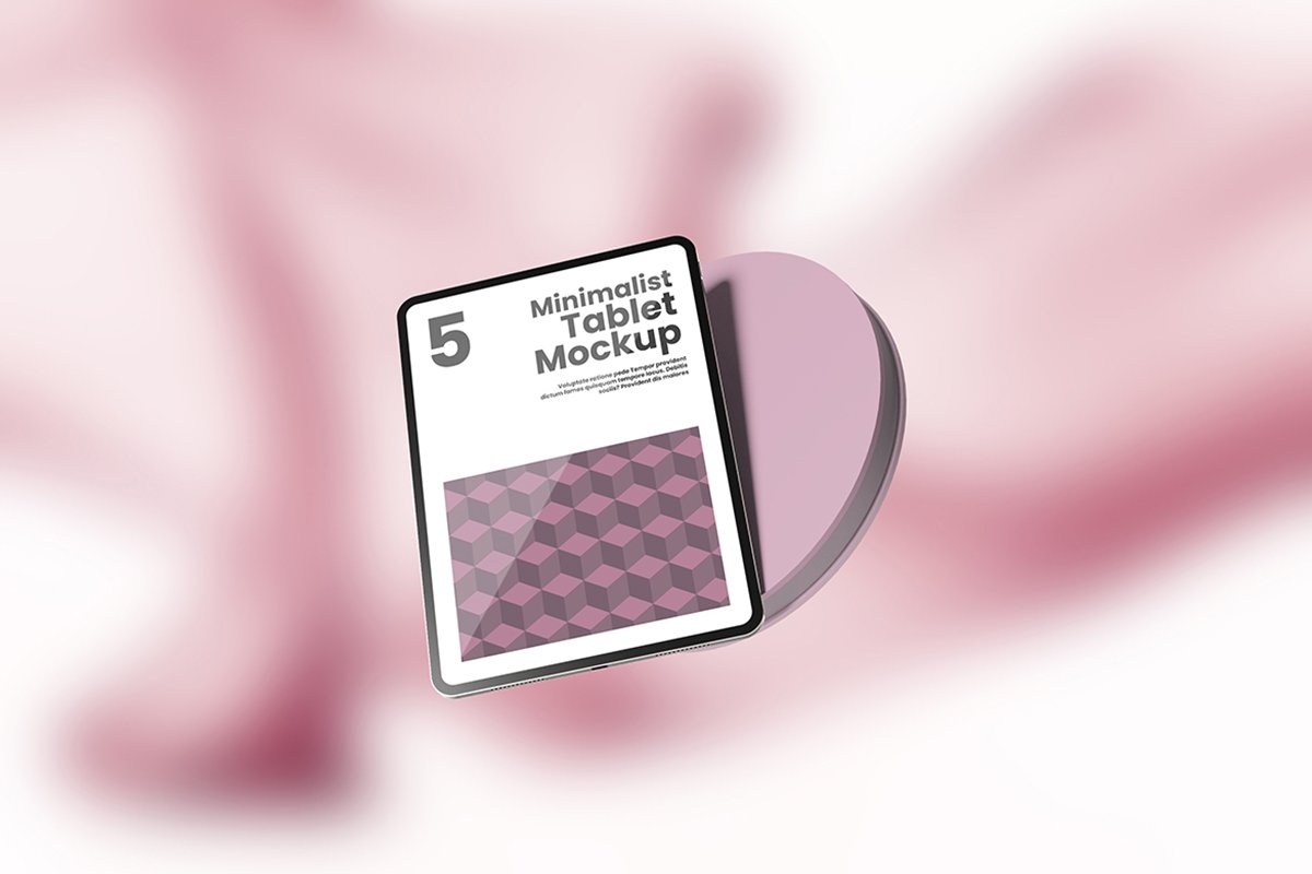 Floating Tablet Mockup for UI Design