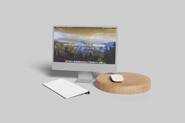 Minimalist Desktop Mockup