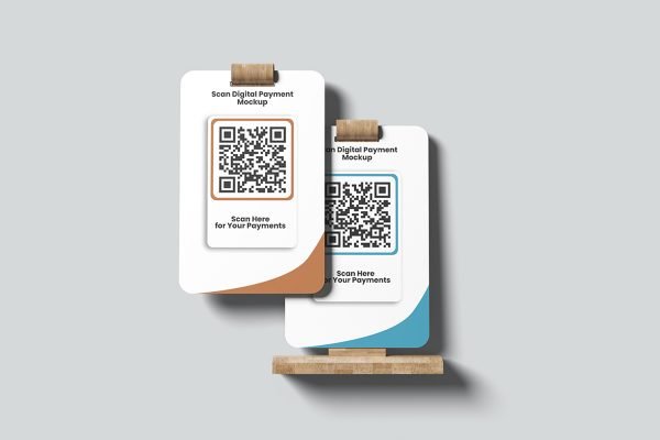 Minimalist Scan Digital Payment Mockup