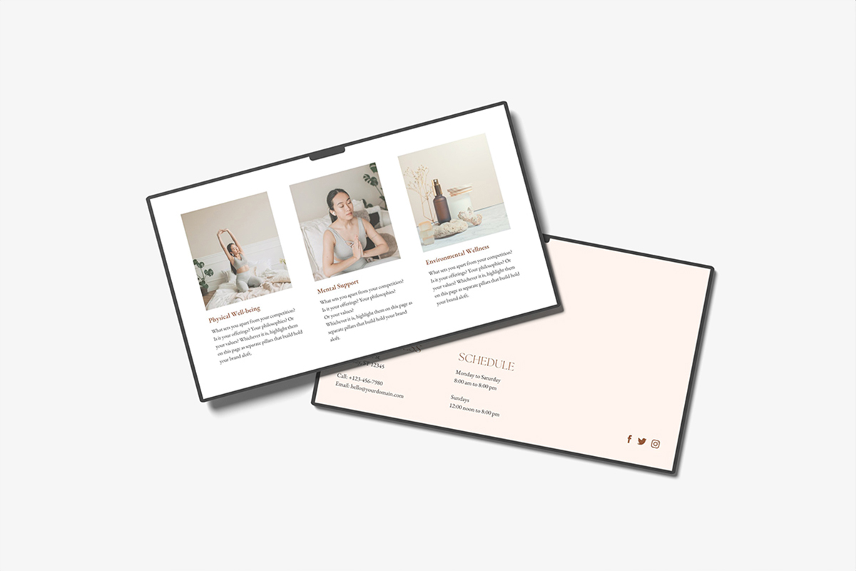 Screen Display UI Website Mockup