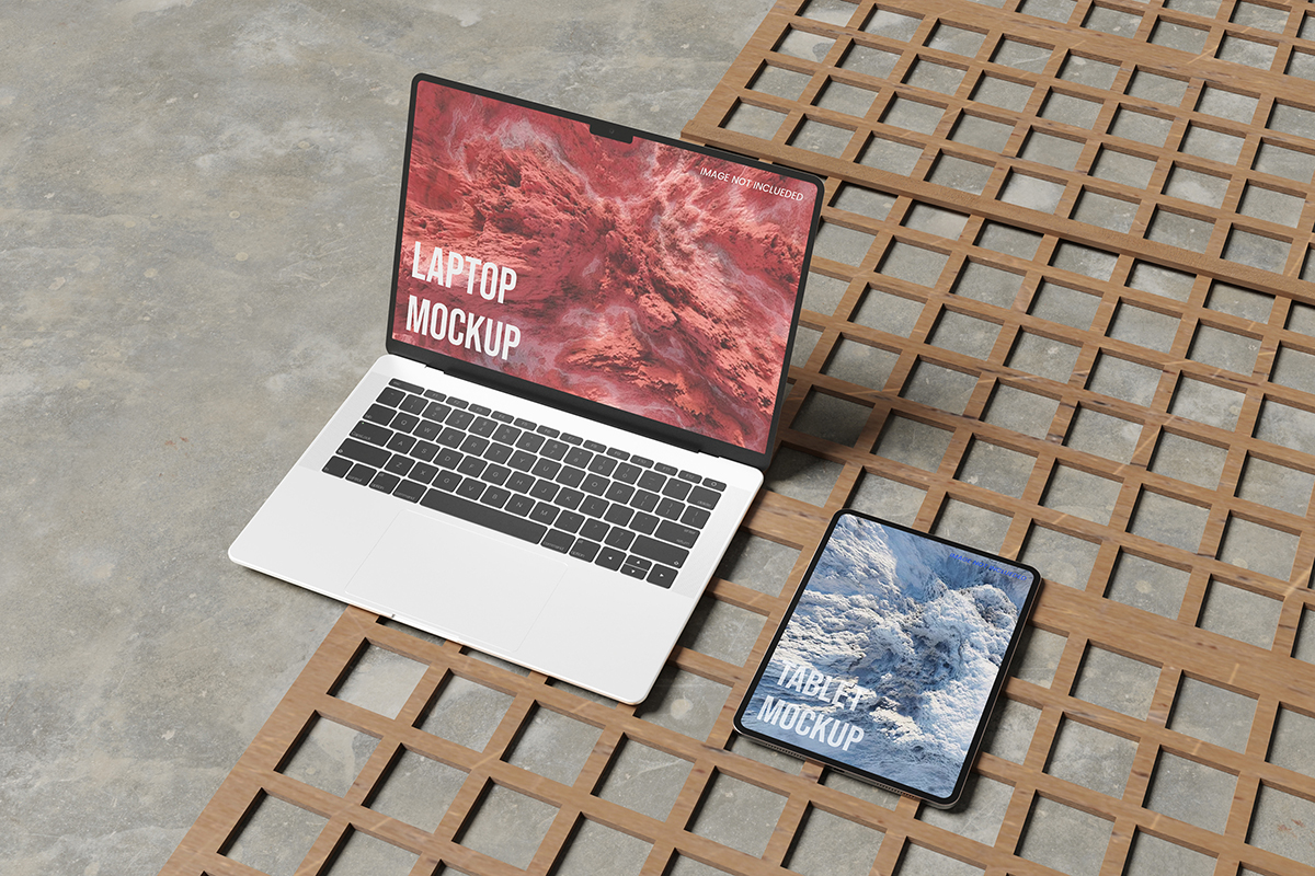 Tablet and Laptop Mockup