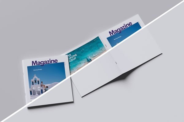 Square Magazine Mockup