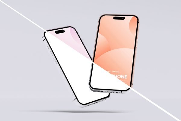 Floating Clean Smartphone Mockup