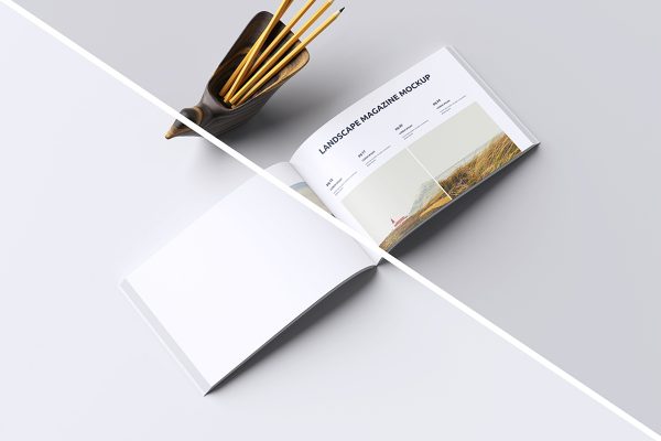 Landscape Magazine Mockup