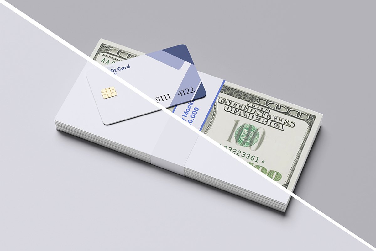 Money and Credit Card Mockup
