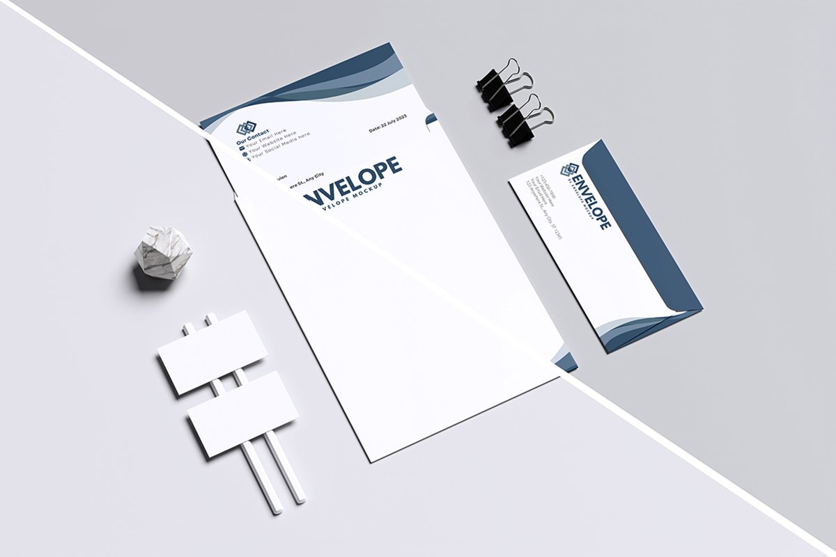 Perspective Stationery Mockup