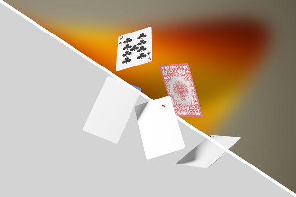Floating Poker Card Mockup