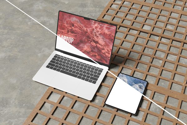 Tablet and Laptop Mockup